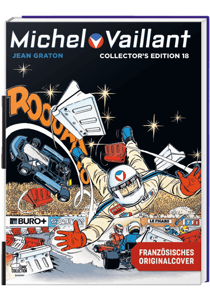 Michel Vaillant Collector's Edition Nr. 18 Cover Artwork featuring Racing Scene by Jean Graton.