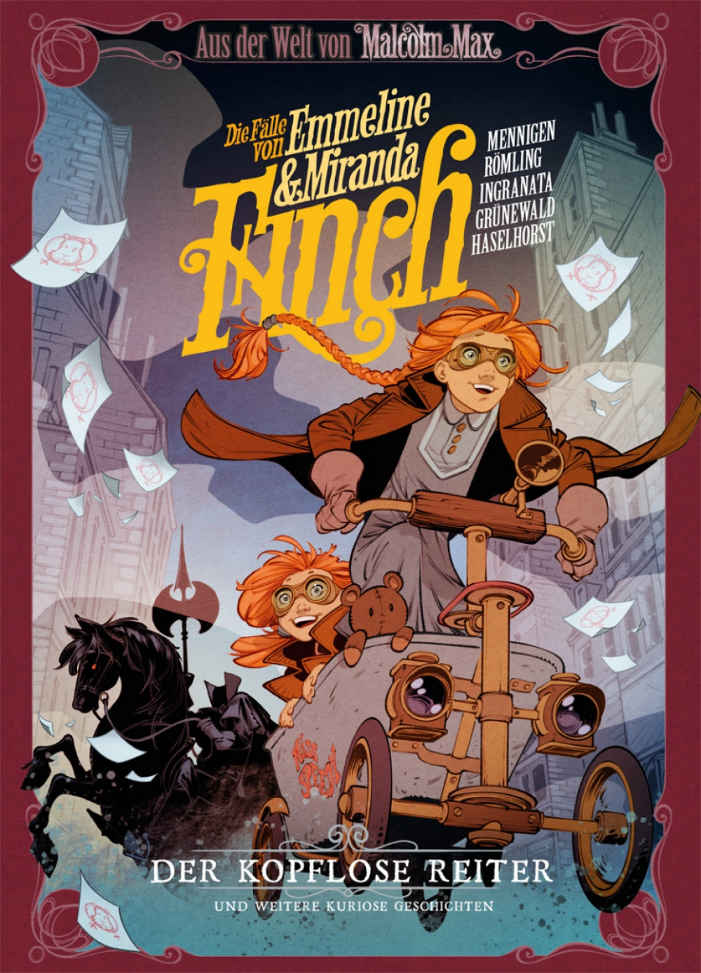 Malcolm Max: Die Fälle von Emmeline & Miranda Finch - „Der kopflose Reiter“ und andere kuriose Kriminalgeschichten