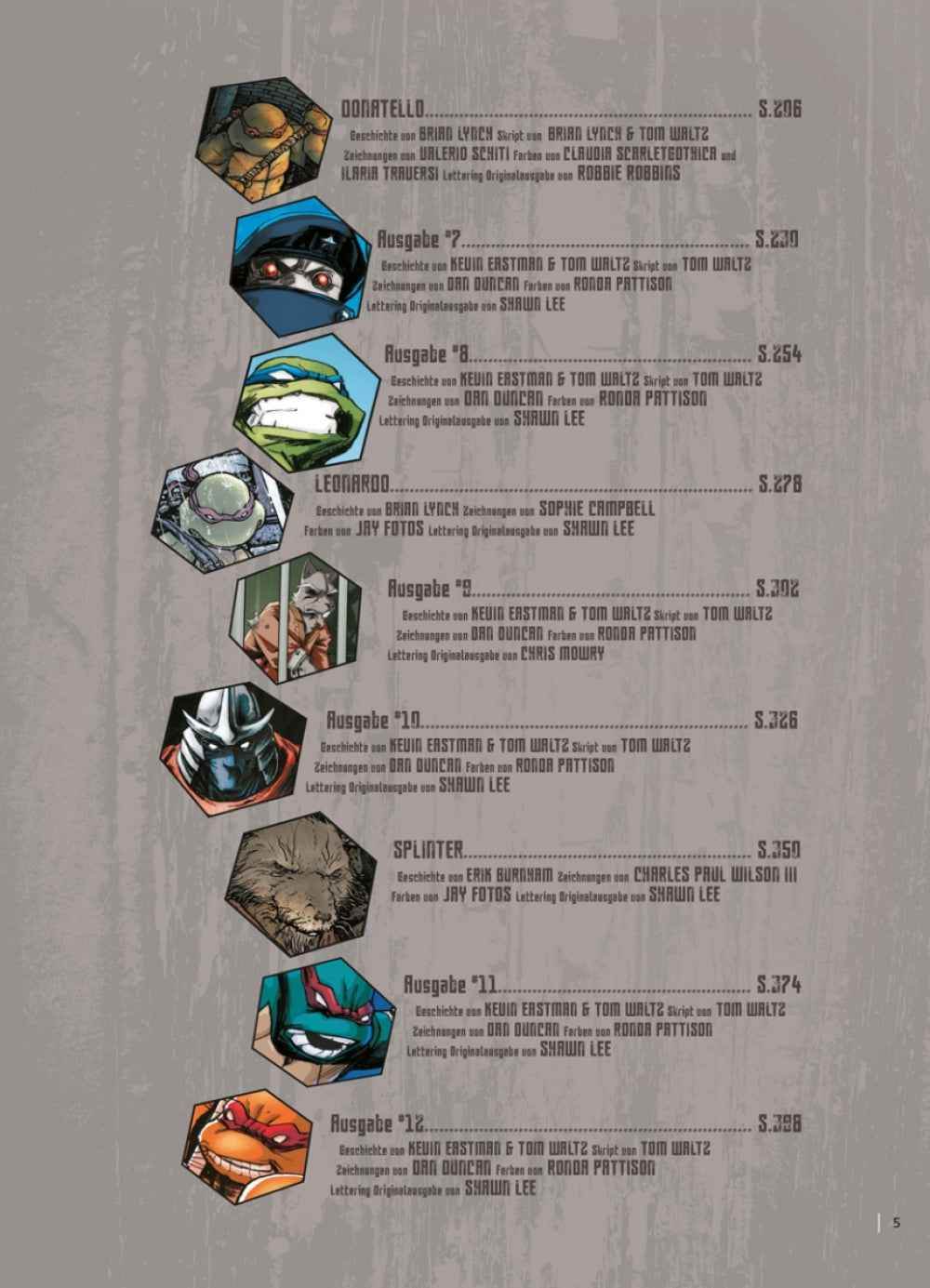 Teenage Mutant Ninja Turtles Splitter Collection 01 - Der Comixdealer