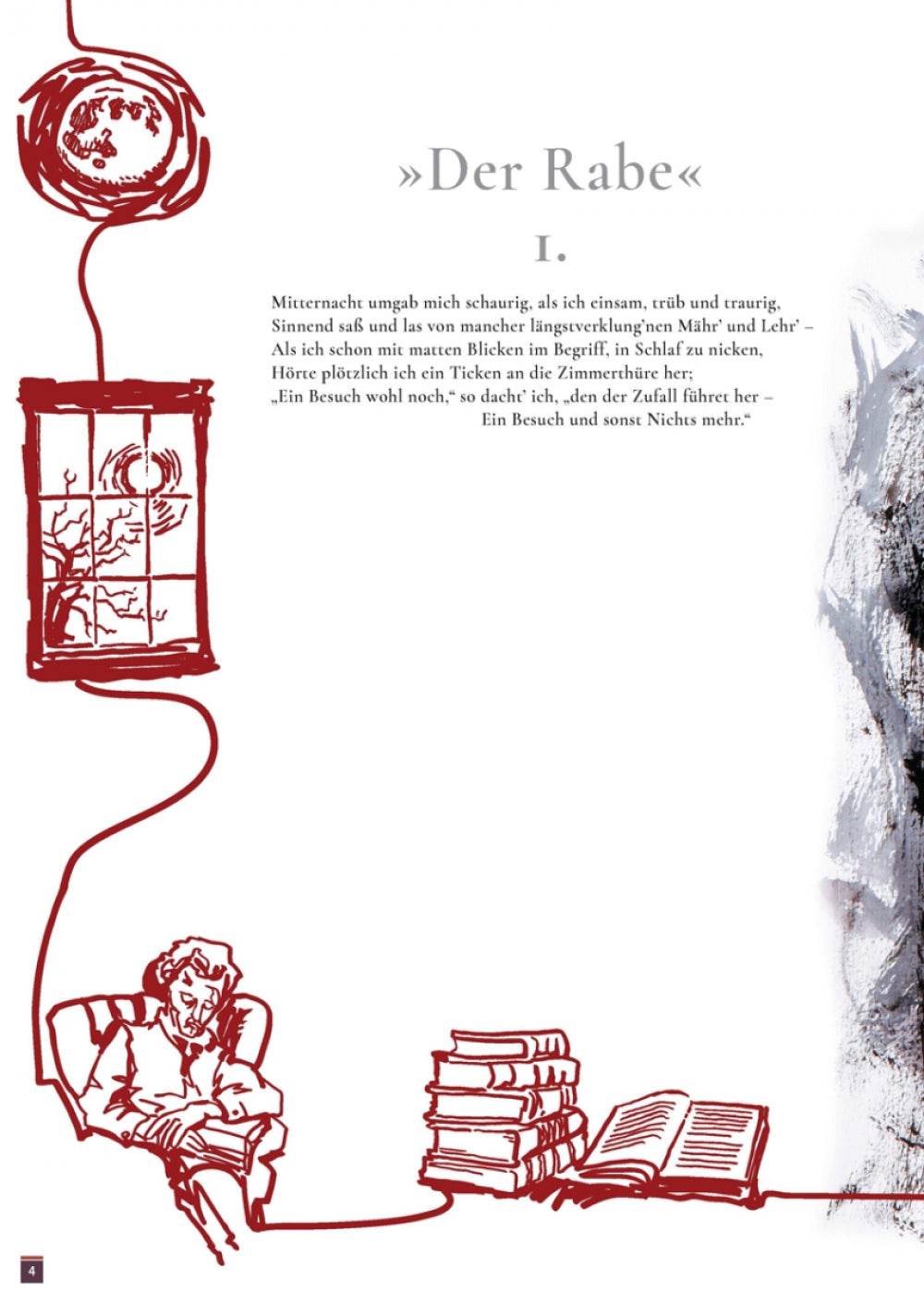 Der Rabe / The Raven Illustriertes Gedicht nach Edgar Allan Poe - Der Comixdealer