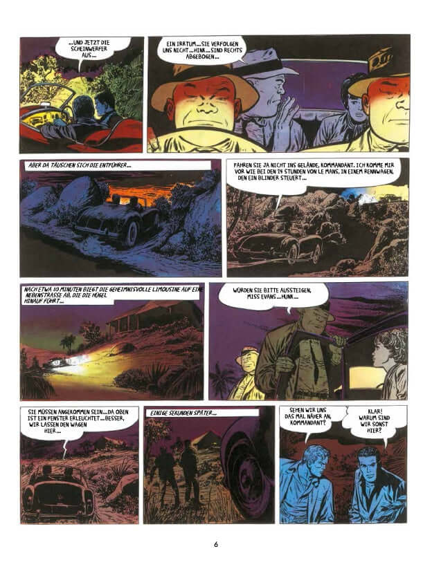 Comic page from Bob Morane Classic #7 showcasing adventure scenes and characters in vibrant colors.