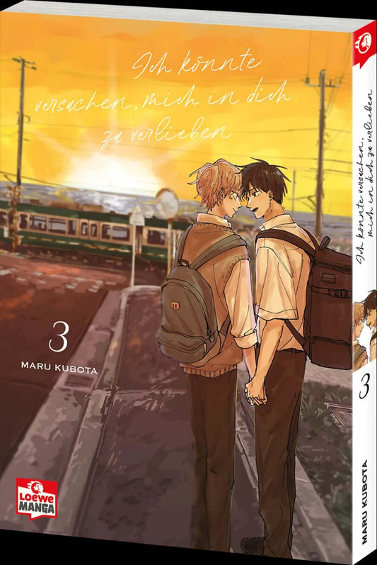 Cover von Ich könnte versuchen, mich in dich zu verlieben #03, Maru Kubota. Boys Love Manga mit sanfter Romantik.