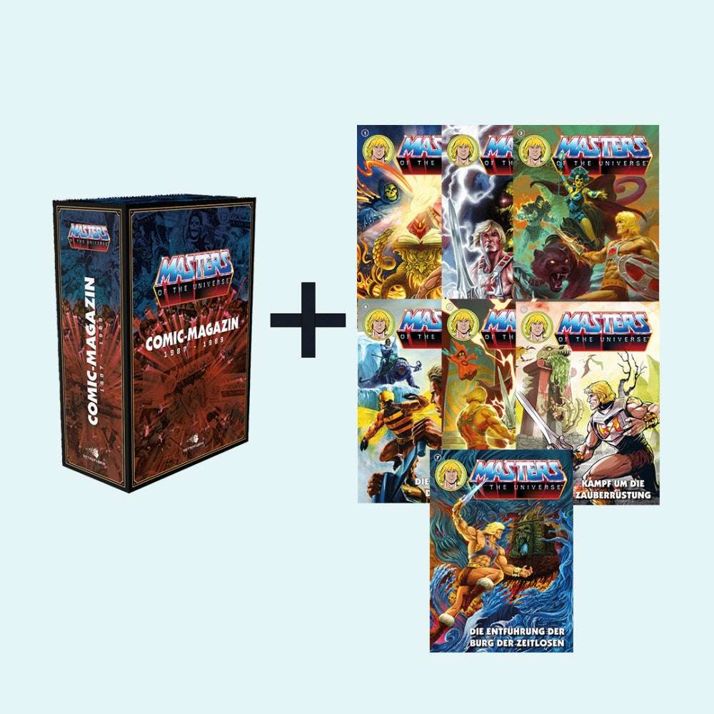 Masters of the Universe Komplettschuber Schuber gefüllt mit Band 1 bis 7