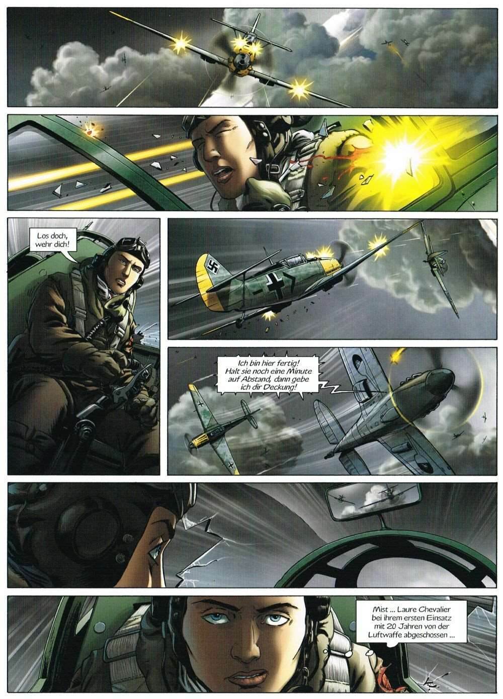 Lady Spitfire # 1 - Die Tochter der Lüfte Bunte Dimensionen Sébastien Latour - Der Comixdealer