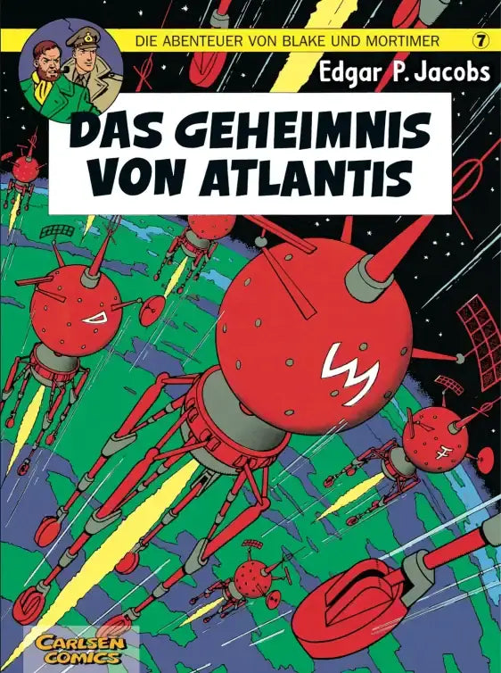 Blake und Mortimer #7: Das Geheimnis von Atlantis Comic-Cover mit Abenteuern und Sci-Fi-Elementen.