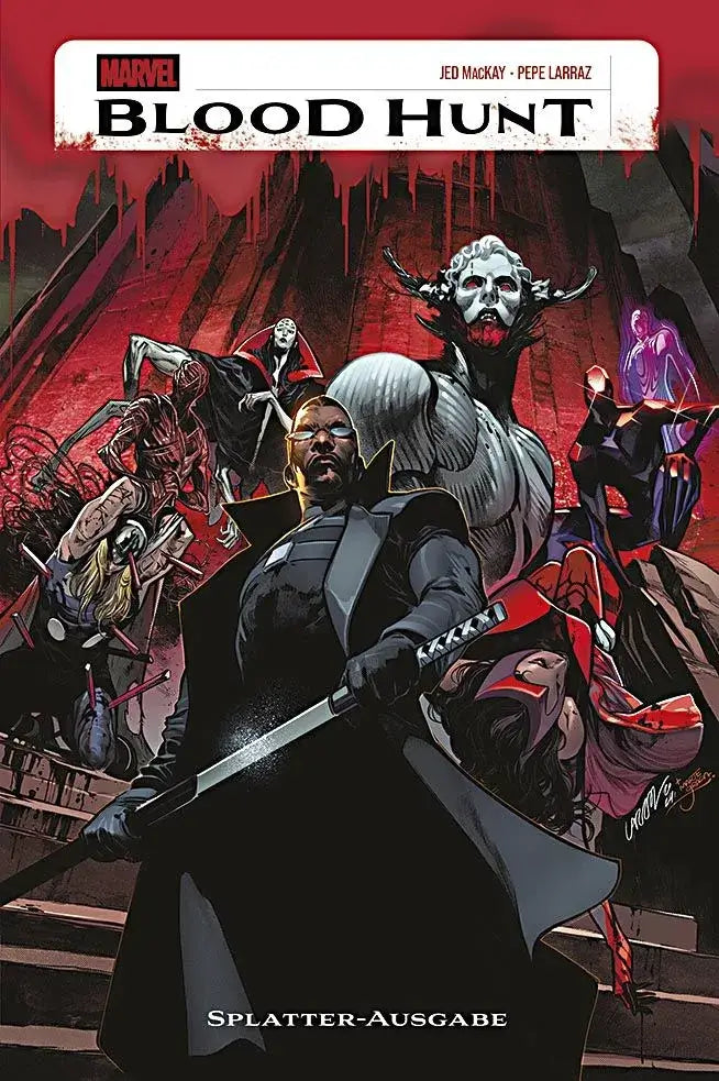 Blood Hunt Splatter-Ausgabe Paperpack Hardcover Limitierte Auflage, nur 222 Exemplare erhältlich