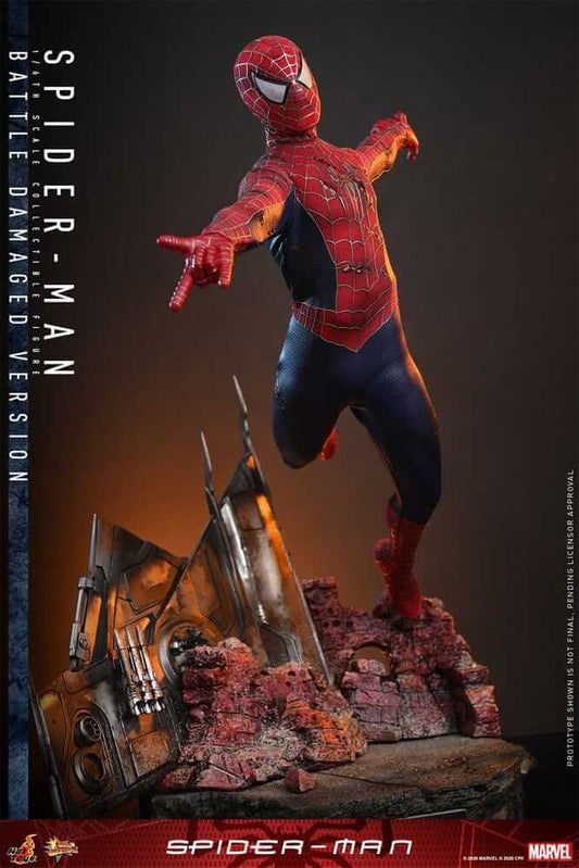 Spider-Man Movie Masterpiece Actionfigur 1/6 Spider-Man (Battle Damaged Version) 30 cm