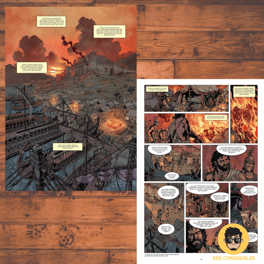 Mythen der Antike: Die Ilias (Graphic Novel) von Luc Ferry (2021, Neuauflage - Der Comixdealer