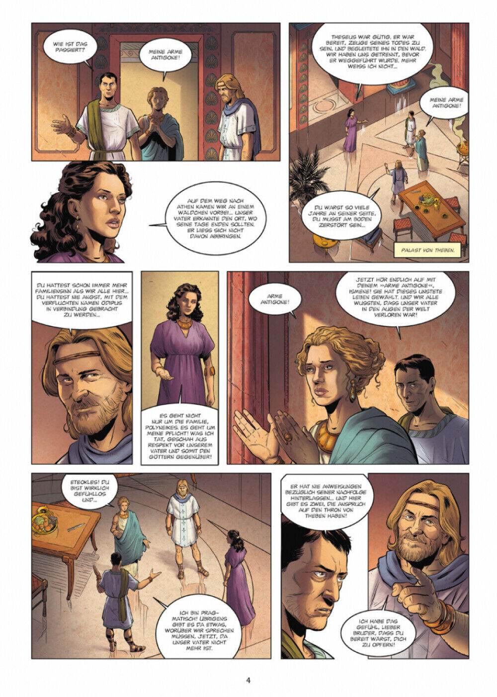 Splitter Mythen der Antike: Antigone Guiseppe Baiguera, Luc Ferry, Clotilde Br - Der Comixdealer