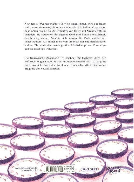 Radium Girls - Ihr Kampf um Gerechtigkeit / Carlsen / Biografie / Gaphic Novel - Der Comixdealer