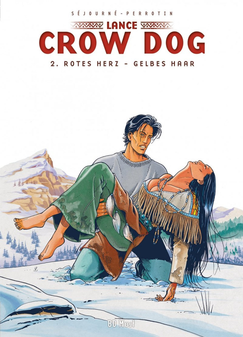 Lance Crow Dog #2 – Rotes Herz - Gelbes Haar