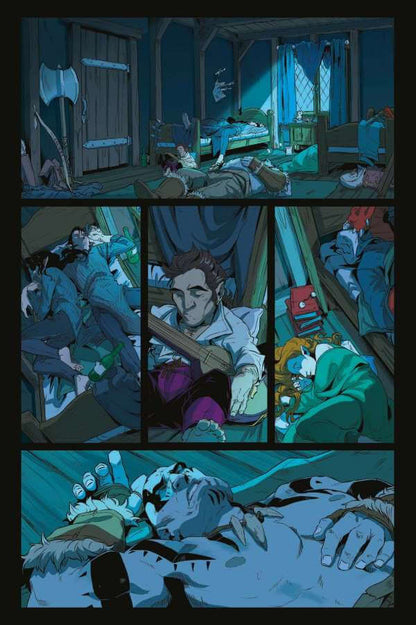 Critical Role #2 (Neuauflage) Vox Machina Origins comic panel featuring characters in a fantasy setting.
