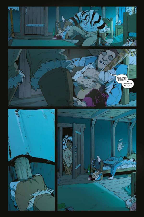 Critical Role #2 (Neuauflage) Vox Machina Origins comic page showcasing dramatic scenes from the story.