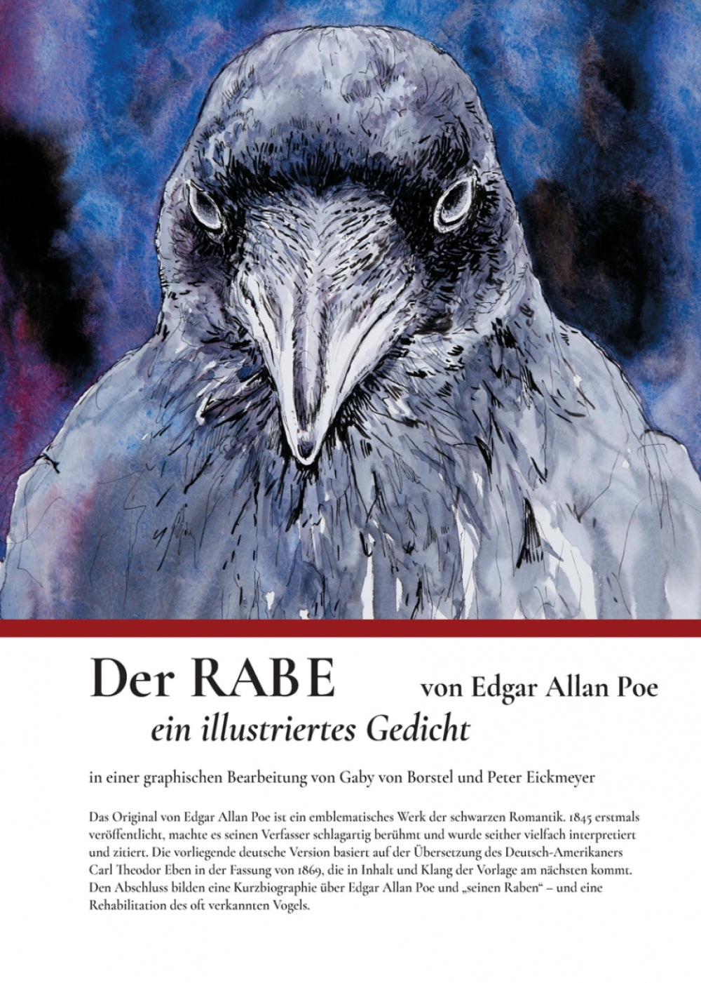 Der Rabe / The Raven Illustriertes Gedicht nach Edgar Allan Poe