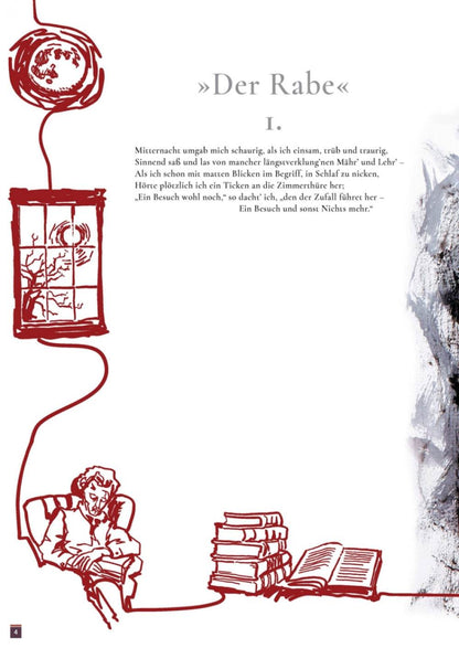 Der Rabe / The Raven Illustriertes Gedicht nach Edgar Allan Poe - Der Comixdealer