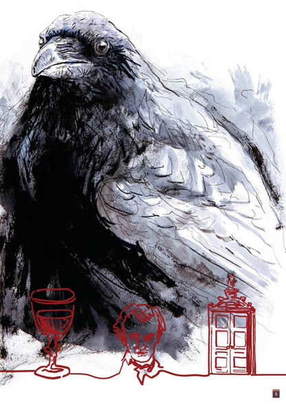 Der Rabe / The Raven Illustriertes Gedicht nach Edgar Allan Poe - Der Comixdealer