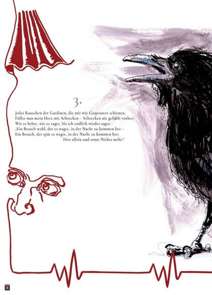 Der Rabe / The Raven Illustriertes Gedicht nach Edgar Allan Poe - Der Comixdealer
