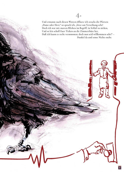 Der Rabe / The Raven Illustriertes Gedicht nach Edgar Allan Poe - Der Comixdealer