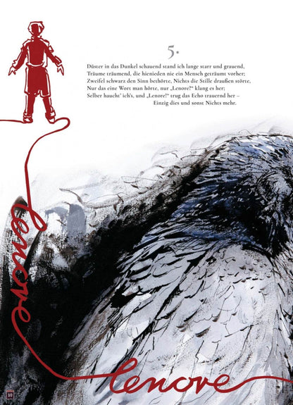 Der Rabe / The Raven Illustriertes Gedicht nach Edgar Allan Poe - Der Comixdealer