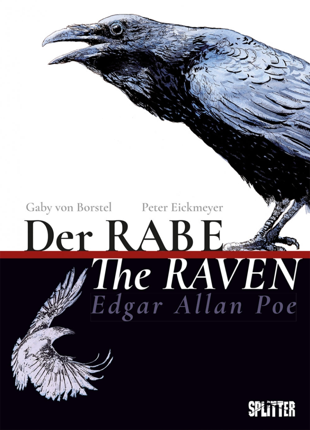 Der Rabe / The Raven Illustriertes Gedicht nach Edgar Allan Poe