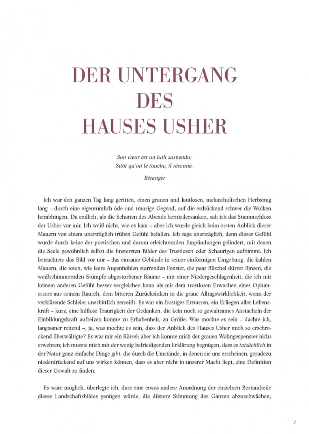 Der Untergang des Hauses Usher (illustrierter Roman)