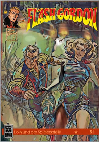 Flash Gordon - 51. Abenteuer Variantcover (ECR Verlag) Lolly und der Spielersatelit