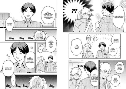 Voll kein Typ #09 manga panels showcasing romantic comedy interactions between characters.