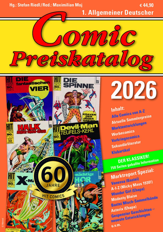 Comic Preiskatalog 2026 – Softcover-Ausgabe
