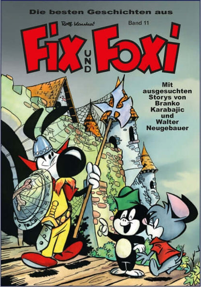 Cover of Die besten Geschichten aus Fix und Foxi #11 featuring iconic characters and classic comic art.