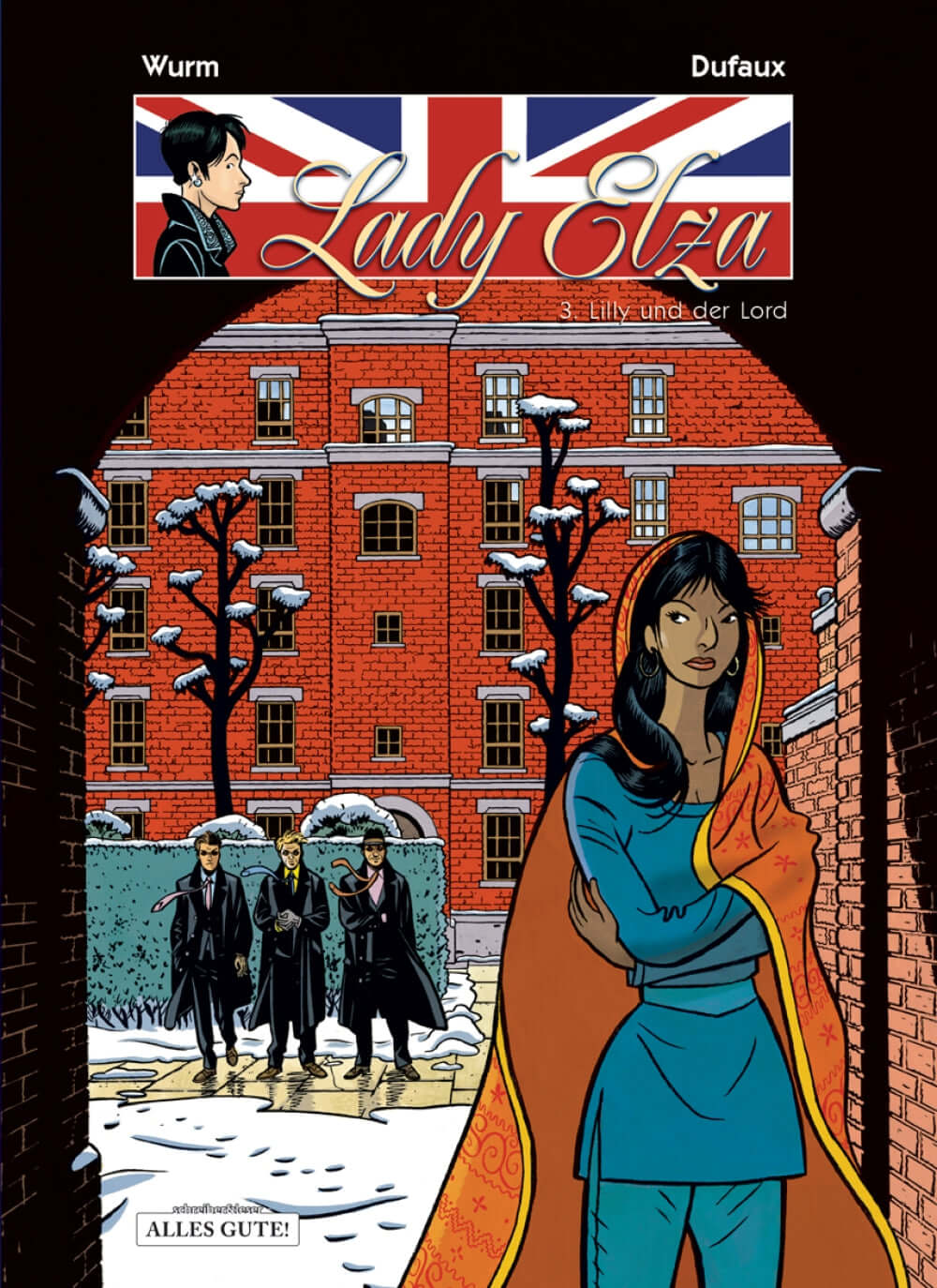 Lady Elza #3 - Lilly und der Lord comic cover featuring characters in a dramatic London setting.