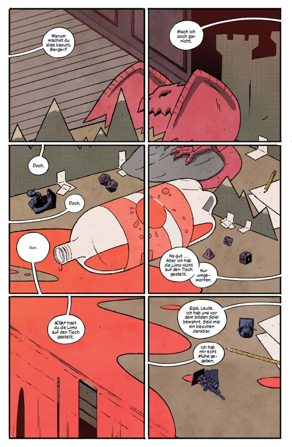 Comic page from 4 Kids Walk Into a Bank SC featuring playful characters and vibrant colors.