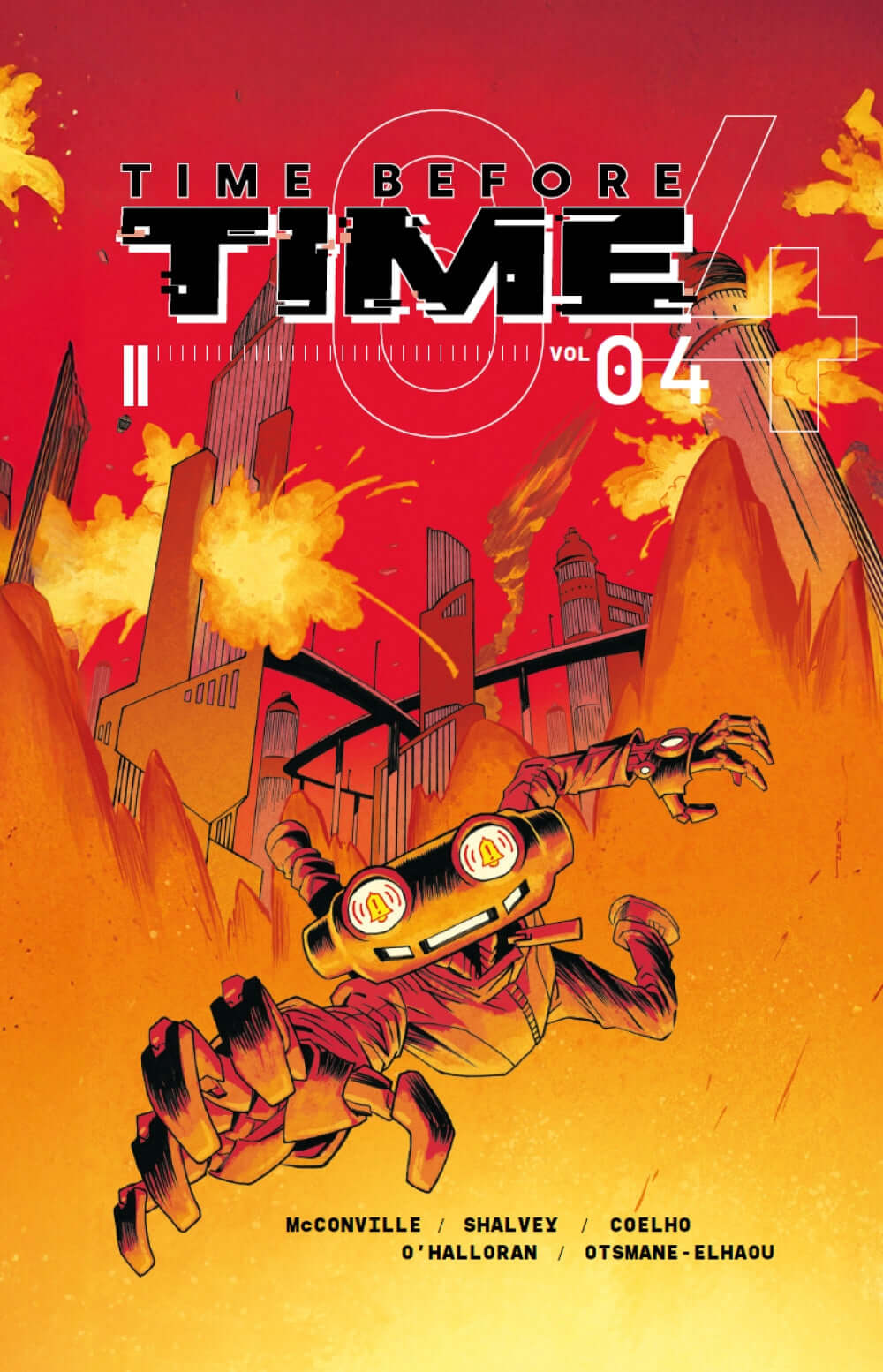Cover des Buches "Time Before Time 4" Hardcover mit Zeitreise Science-Fiction Motiven und limitiertem Sammlerstück.