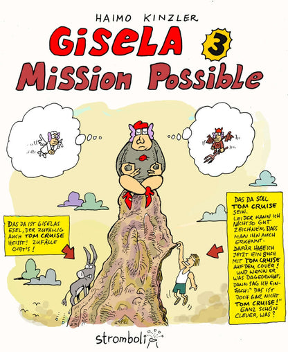 Gisela #3 - Mission Possible comic cover by Haimo Kinzler showcasing humor and charm in vibrant colors.