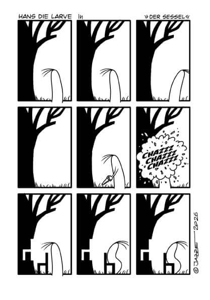 Hans die Larve #5 - Haarlos