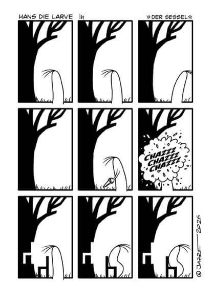 Hans die Larve #5 - Haarlos