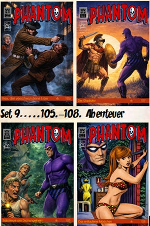 Phantom: 105.–108. Abenteuer – 4 Hefte im Set – Cover