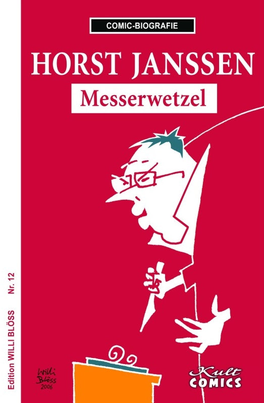 Comic-Biografie - Horst Janssen – Messerwetzel – Cover