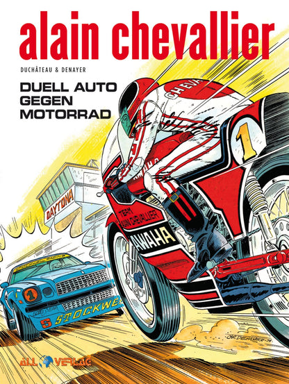 Alain Chevallier 7 – Duell Auto gegen Motorrad – Cover