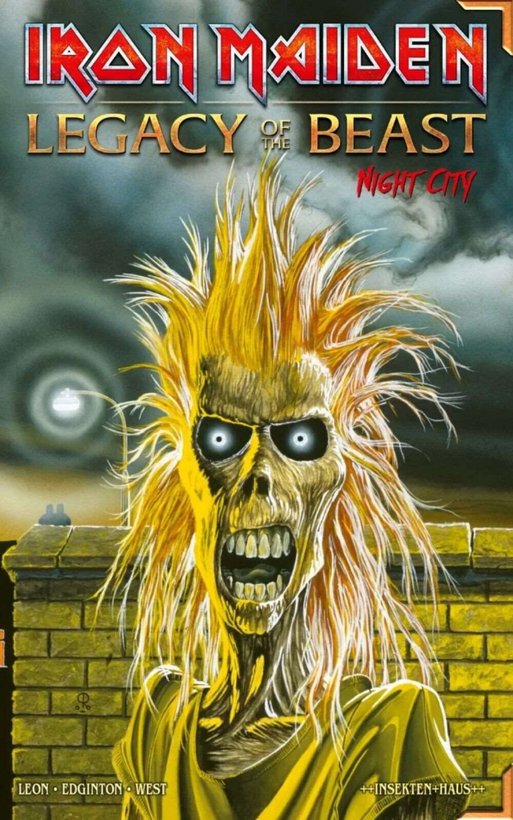 Iron Maiden - Night City (Debüt Cover)besonderer Lackierung, Lesebändchen,Lim666