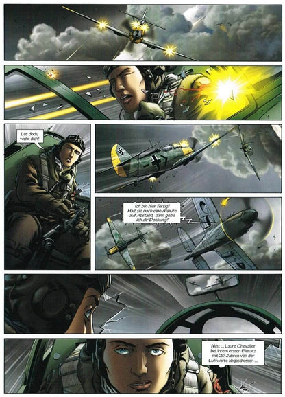 Lady Spitfire # 1 - Die Tochter der Lüfte Bunte Dimensionen Sébastien Latour - Der Comixdealer