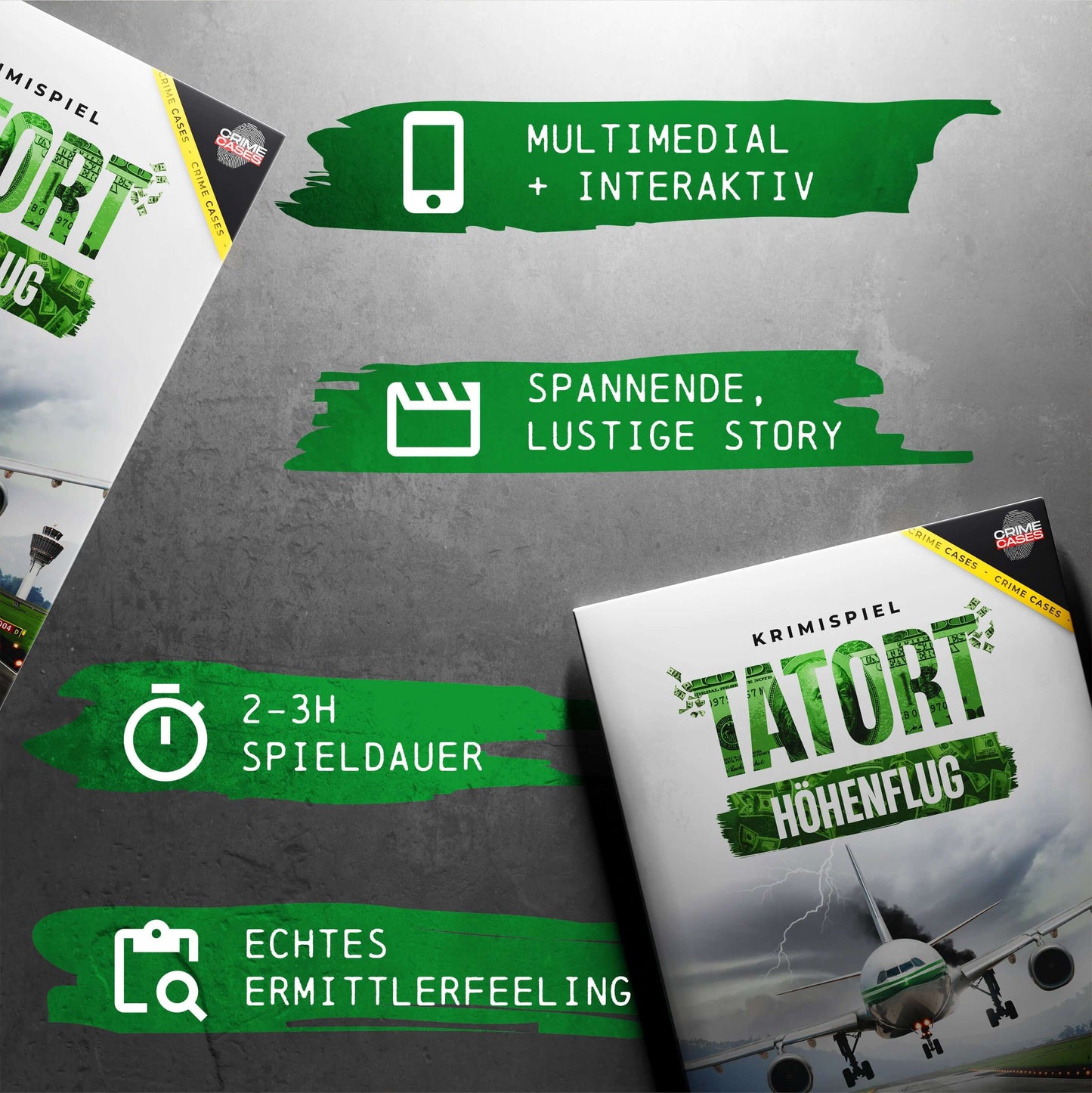 Krimispiel: Tatort Höhenflug