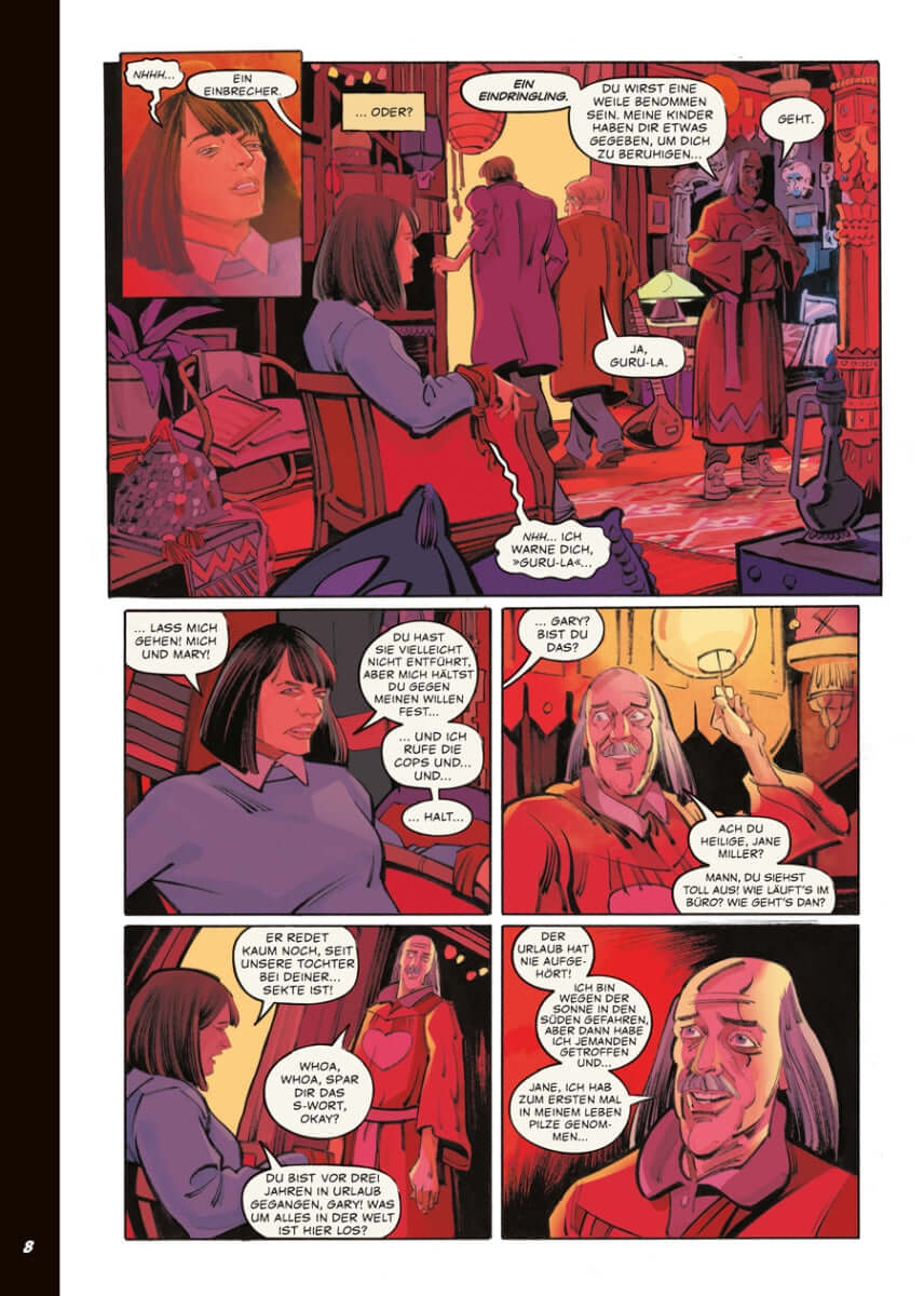 Innenseite aus Creepshow 3 mit farbintensivem Horror-Comic-Artwork