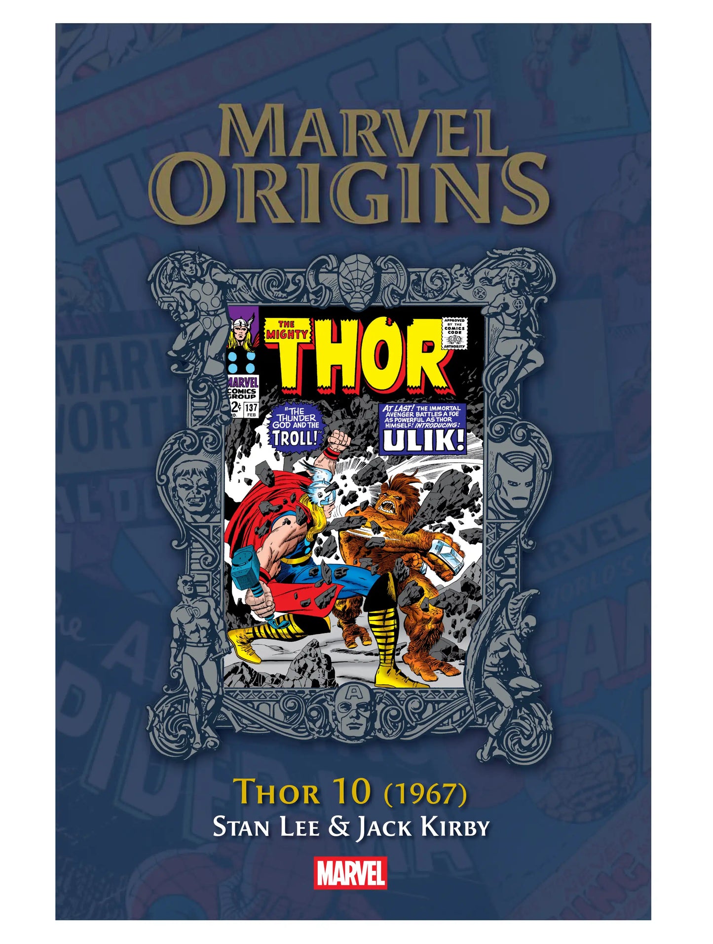 Hachette Marvel Origins-Sammlung 61: Thor 10 (1967) Cover mit Thor und dem Troll Ulik von Stan Lee und Jack Kirby.