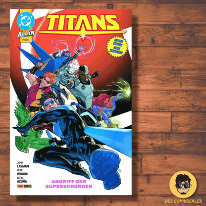 Titans #5 - Angriff der Superschurken (mit 4 DC-Sammelkarten)