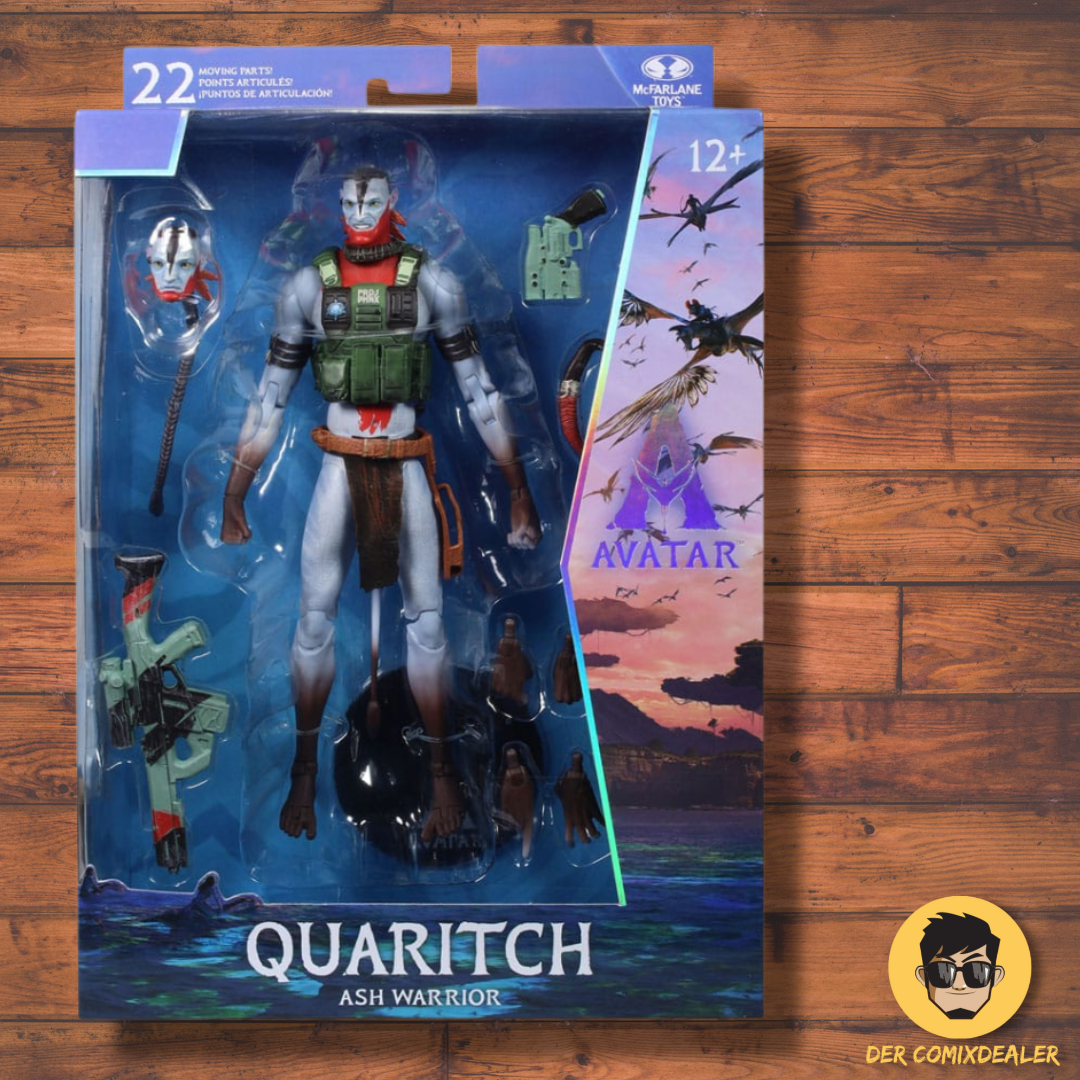 Avatar: Fire and Ash Actionfigur Recom Quaritch (Ash Warrior) 18 cm