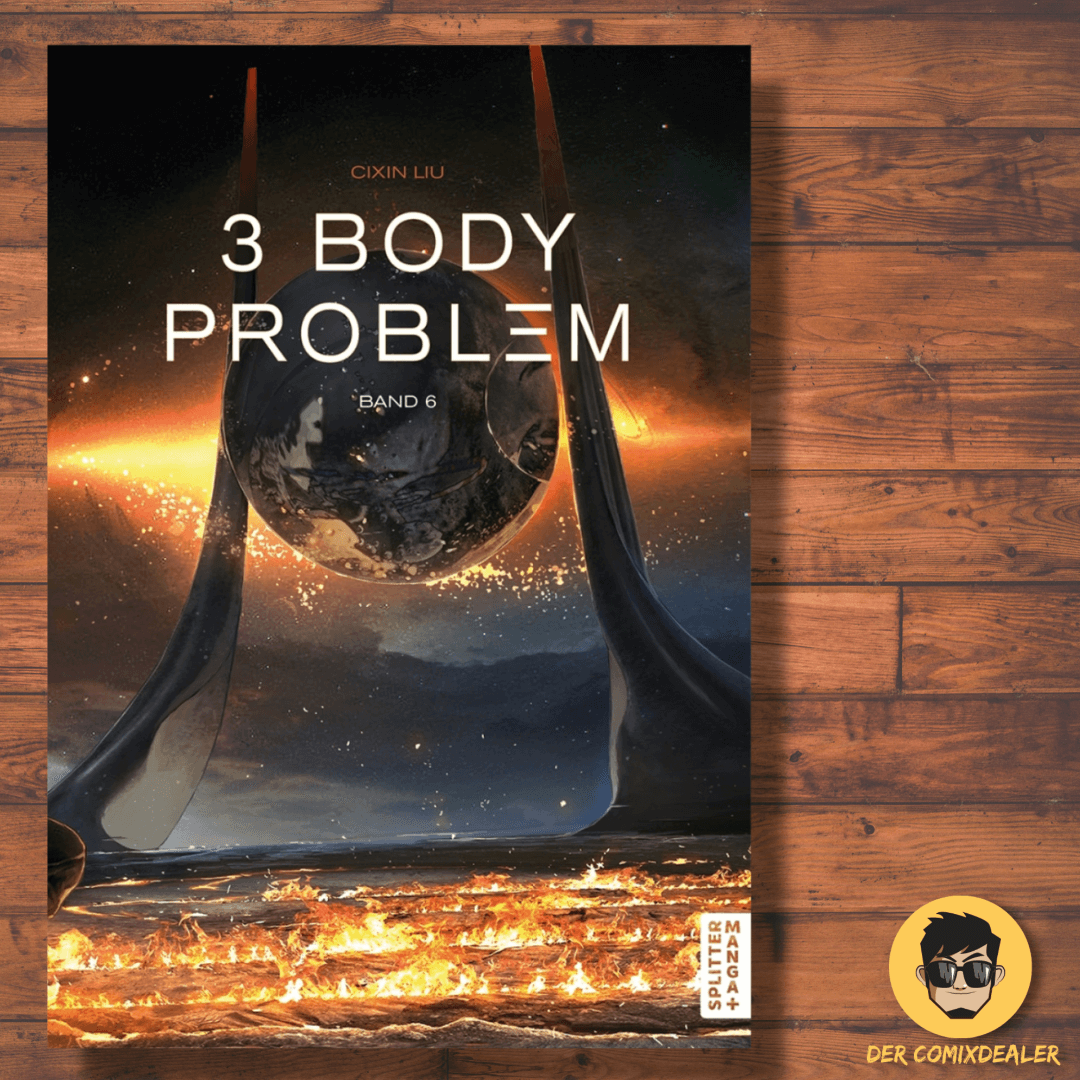 Cover of 3 Body Problem #06 featuring a cosmic landscape and dramatic visuals.