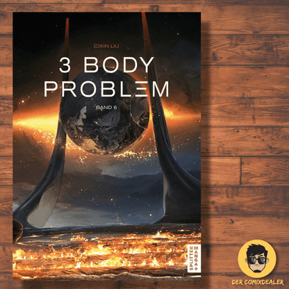 Cover of 3 Body Problem #06 featuring a cosmic landscape and dramatic visuals.
