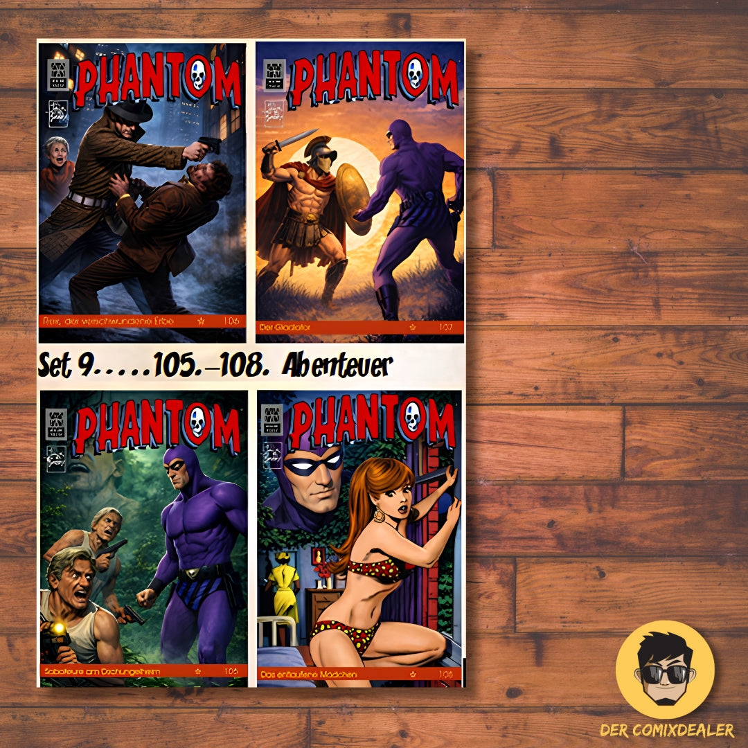 Phantom: 105.–108. Abenteuer – 4 Hefte im Set