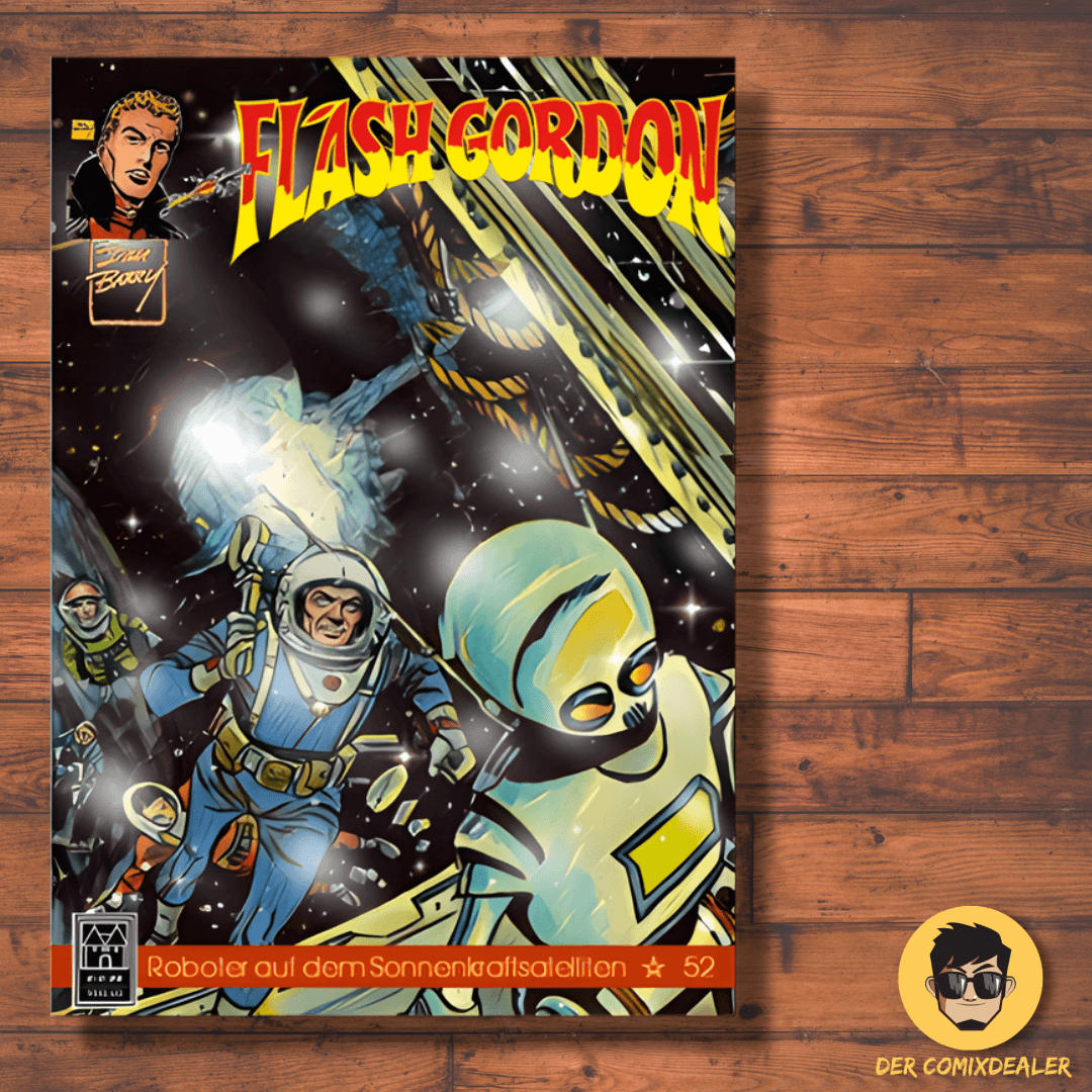 Flash Gordon - 52. Abenteuer Variantcover (ECR Verlag) Roboter auf dem Sonnenkraftsatelliten