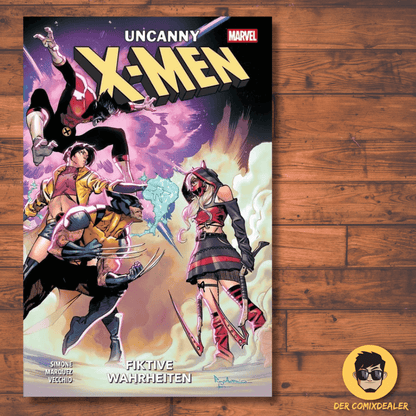 Uncanny X-Men #3 Comic Cover featuring vibrant characters battling, showcasing Marvel’s thrilling storyline.